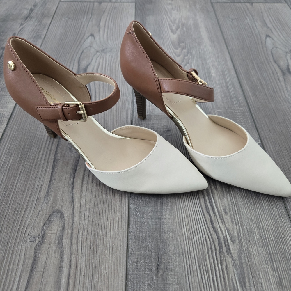 Liz Claiborne Brown and Cream Heels